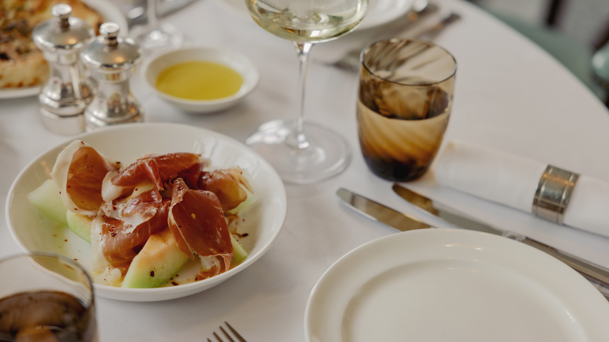 A table of food at Cecconi's Copenhagen