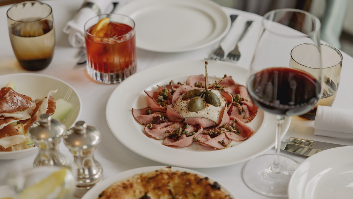 A table of food at Cecconi's Copenhagen