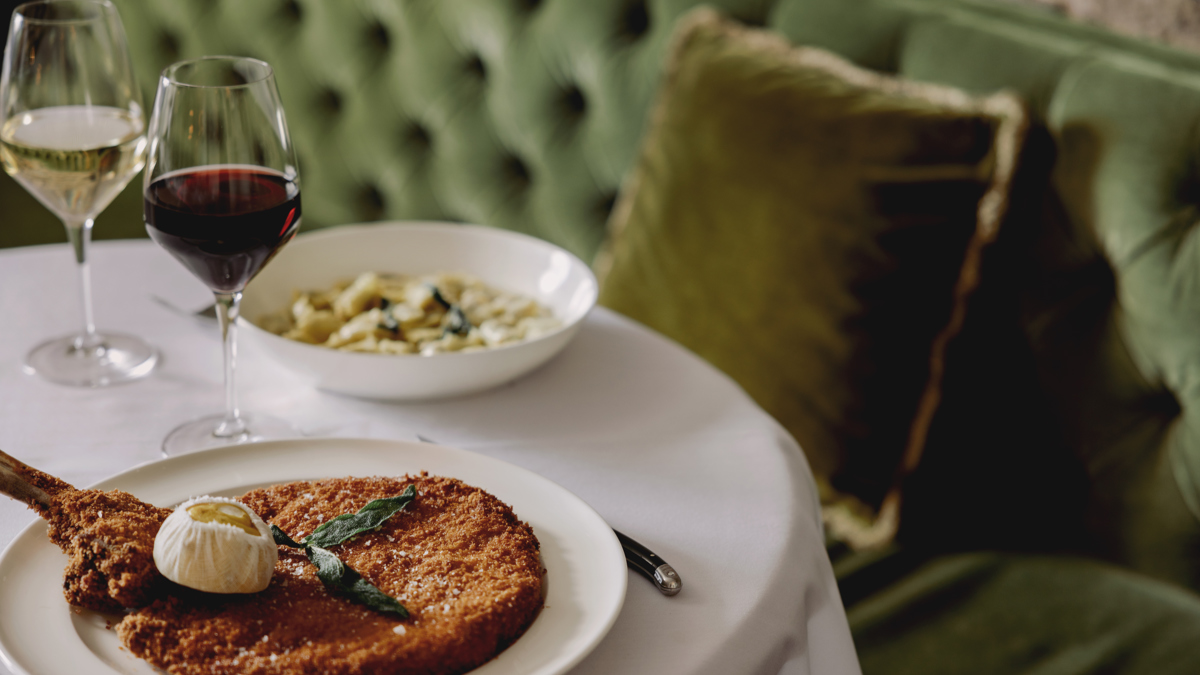 A table of food at Cecconi's Dumbo