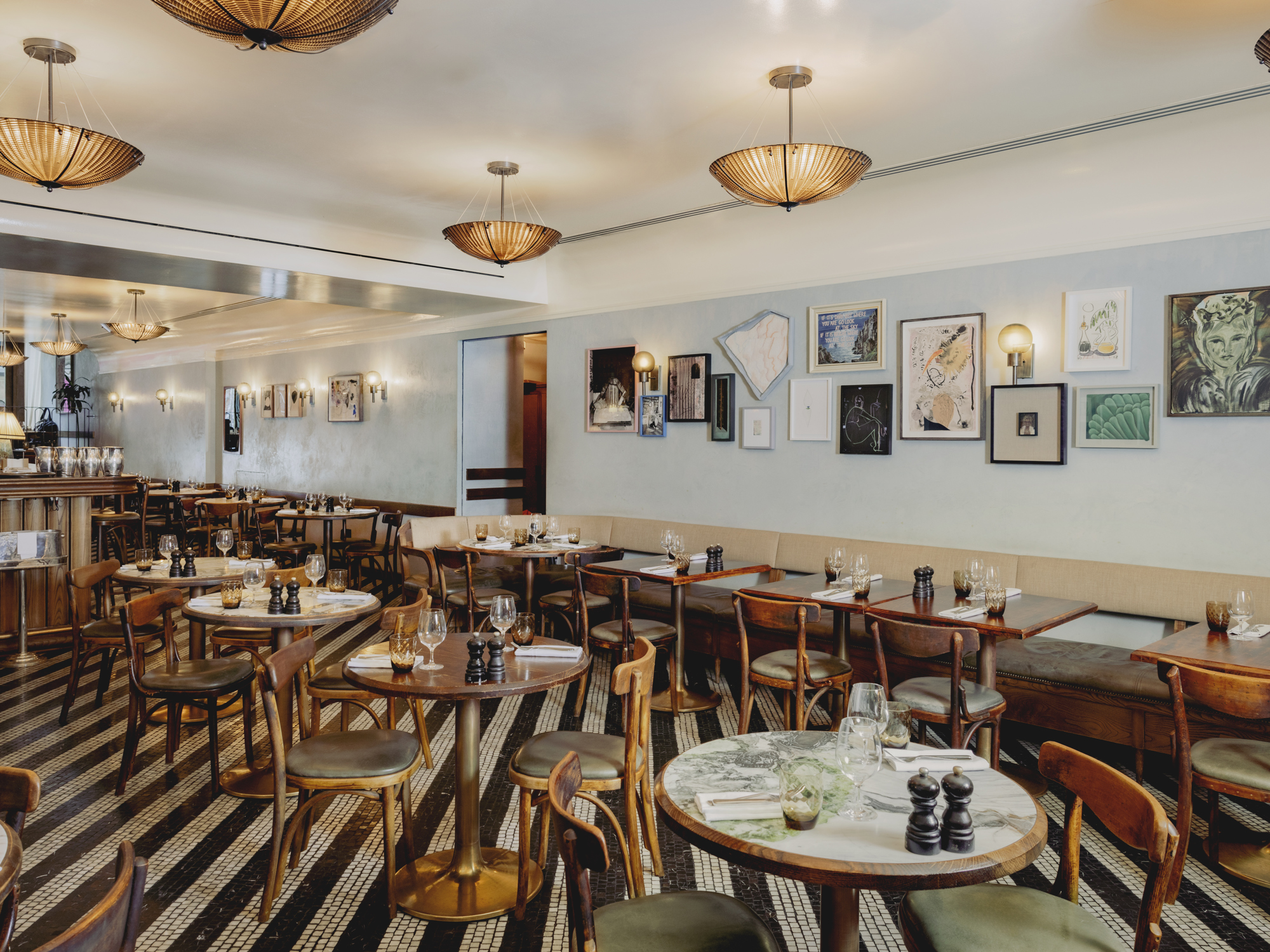 Restaurant interior at Cecconi's Shoreditch